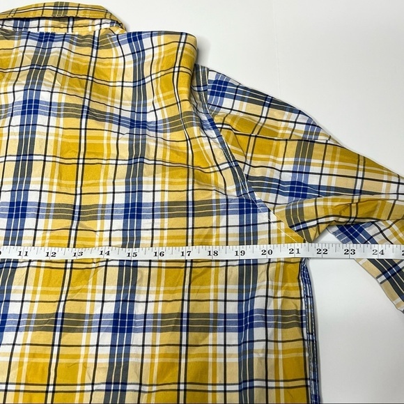 Enyce Mens Button Down Yellow Plaid Shirt size L - Picture 5 of 7